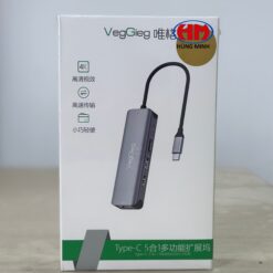 TYPE C RA LAN-2USB-1HDMI-1PD VEGGIEG-V-TC05R